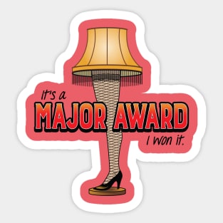 A Major Award Sticker